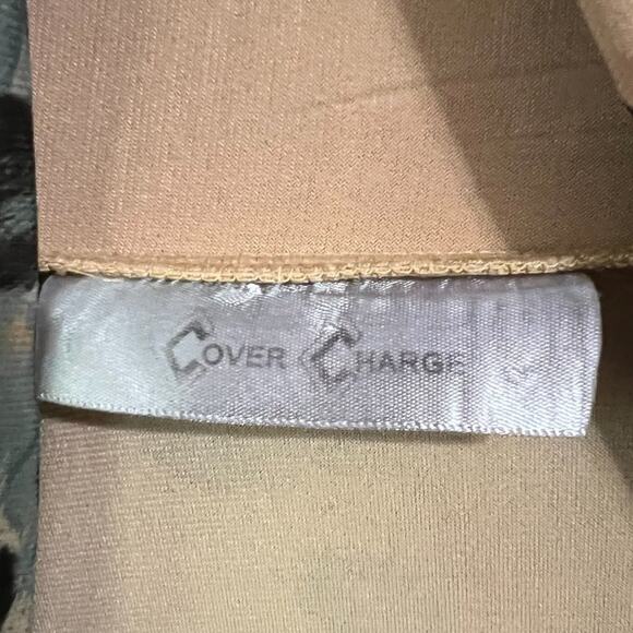 Peacock & Leopard Print Drape Open Cardigan Top Festival Maximalist Elec… - Picture 8 of 9